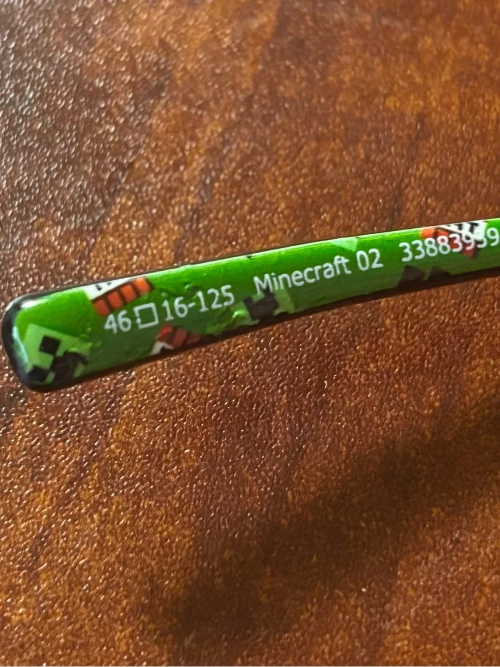 Minecraft Creeper TNT Youth Sunglasses Official Mojang Black Green 46-16-125